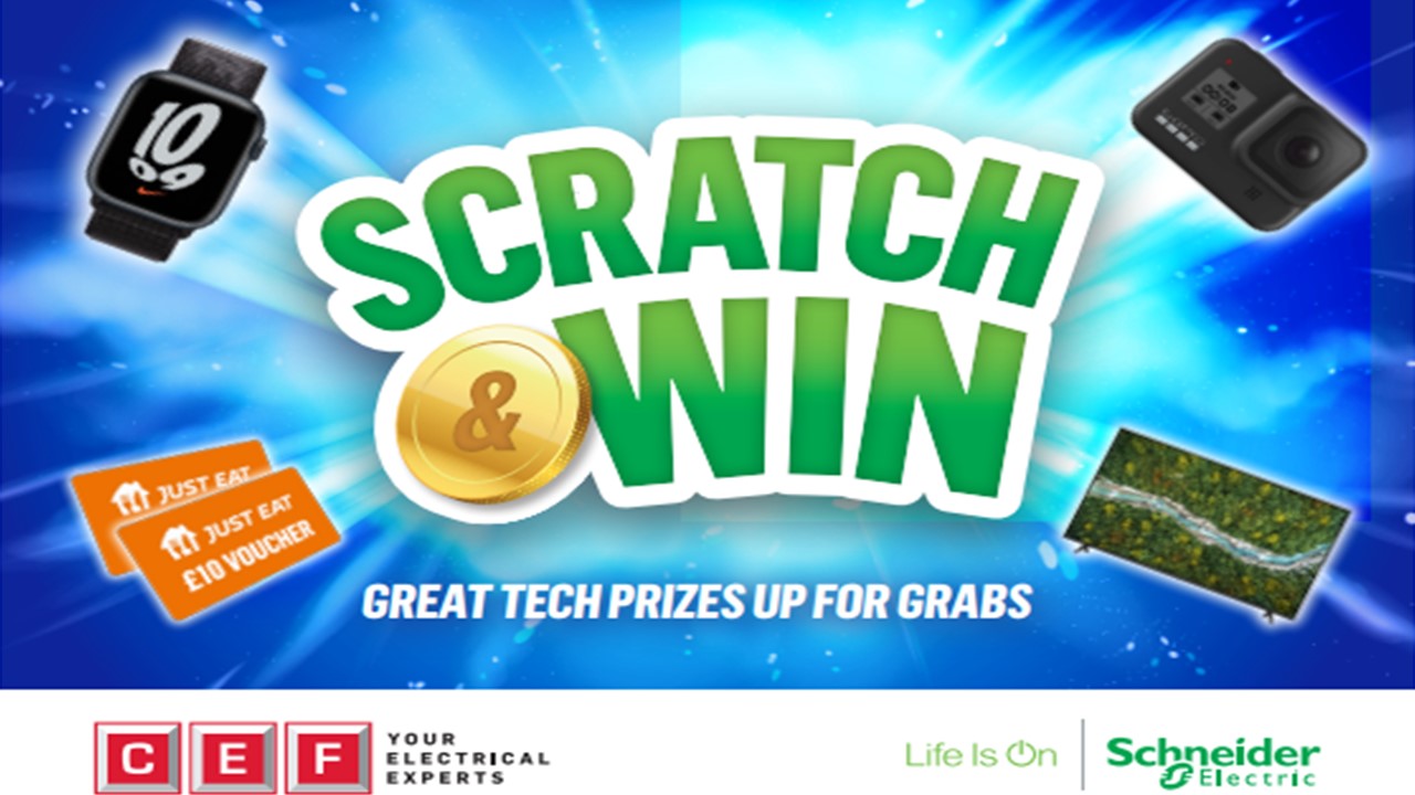 Scratch to win all action prizes with Schneider at selected CEF stores